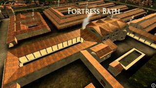 Animation of ancient Roman Fort in Caerleon Wales [upl. by Erek]