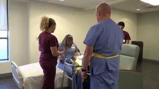 Physical Therapy Transfer Training  How To Transfer From Wheelchair To Bed [upl. by Diba]