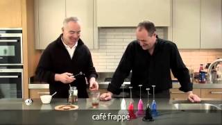 How to make a frappé coffee using an aerolatte milk frother [upl. by Htebzil]