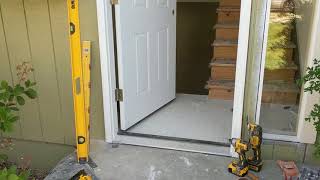 Jeld Wen Front Door Installation  Really crappy products and craftsmanship PART 1 [upl. by Ary]