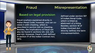 What is Difference Between Fraud amp Misrepresentation [upl. by Palmore]