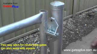 Gate Latch 2 way for round pipe and square [upl. by Marder]