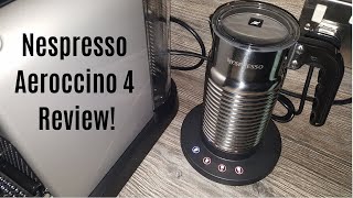 Nespresso Aeroccino 4 Milk Frother Review  Worth upgrading from the Aeroccino 3 [upl. by Oijimer]