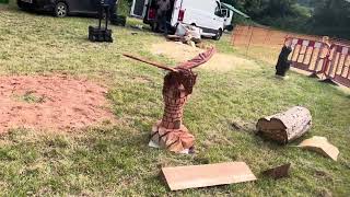 A fabulous range of wooden sculpture at Caerleon festival 2024 [upl. by Namolos534]