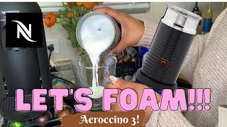 How To Foam Milk With Aeroccino 3 Make Coffee With Foam Tips amp Tricks  Easy Foamed Latte Recipe [upl. by Emie664]