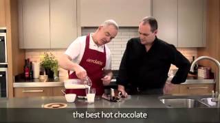 How to make a hot chocolate using an aerolatte milk frother [upl. by Eenal]