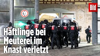 Gefängnismeuterei Polizei stürmt Knast in Thüringen  JVA Untermaßfeld [upl. by Barren906]